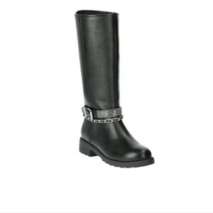 Madden NYC Little Girl Tall Chain Black Boot Size 1